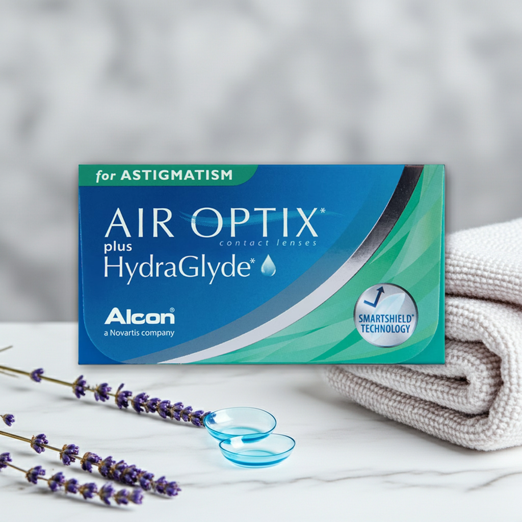 Air Optix Plus HydraGlyde para Astigmatismo